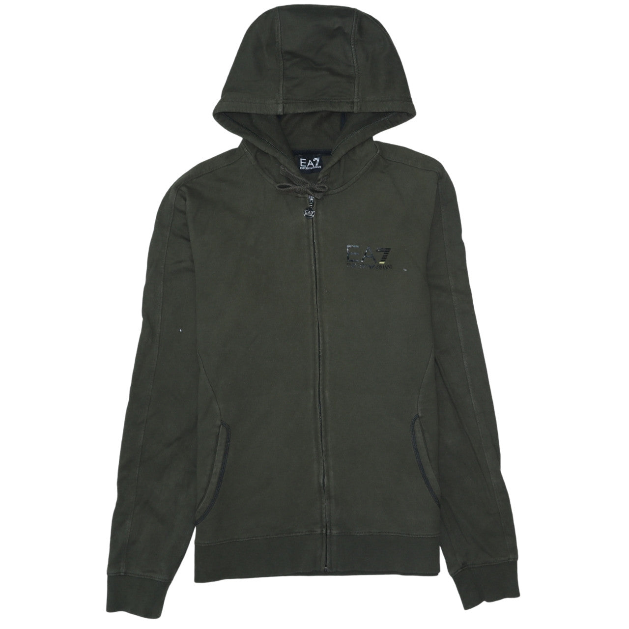 Emporio Armani EA7 Men's Green Full Zip Hoodie Size S
