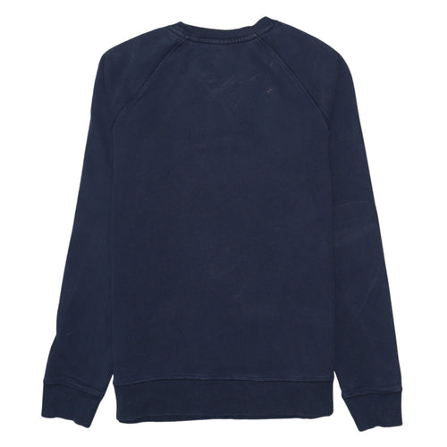 Hugo Boss Men's Blue Crew Neck Long Sleeve Cotton Sweatshirt S