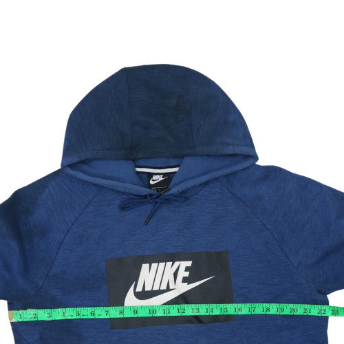 Nike Men's Blue Pullover Hoodie L Graphic Logo Sportswear