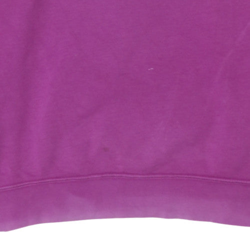 Nike Women's Purple Cotton Crew Neck Sweatshirt Size S