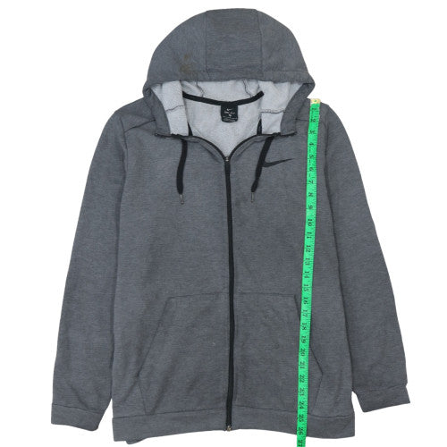 Nike Men's Grey Dri-FIT Full Zip Hoodie Size L Sportswear