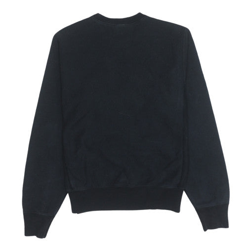 Champion Men's Black Small Reverse Weave Pullover Sweatshirt