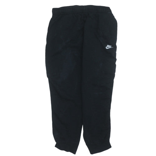 Nike Men's Black XL Jogger Sweatpants with Cuffed Tapered Leg