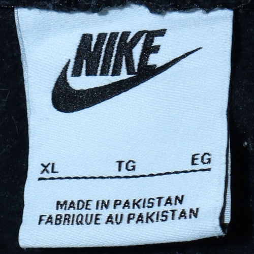 Nike Men's Black XL Jogger Sweatpants with Cuffed Tapered Leg