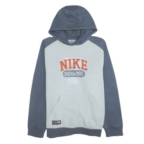 Nike Boys Grey Pullover Hoodie 18-20 Years Graphic Fleece Sweatshirt
