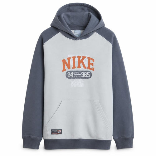 Nike Boys Grey Pullover Hoodie 18-20 Years Graphic Fleece Sweatshirt