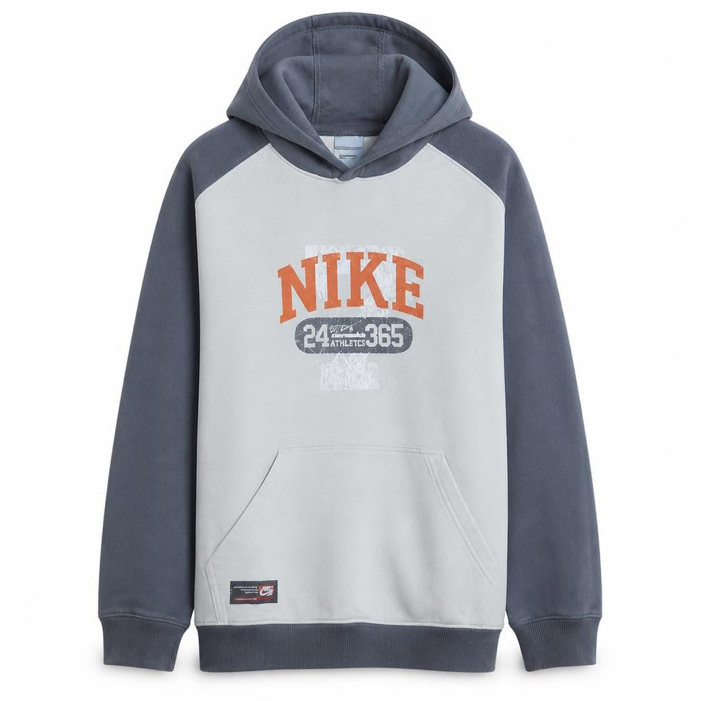 Nike Boys Grey Pullover Hoodie 18-20 Years Graphic Fleece Sweatshirt
