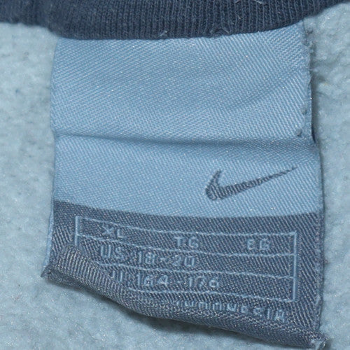Nike Boys Grey Pullover Hoodie 18-20 Years Graphic Fleece Sweatshirt