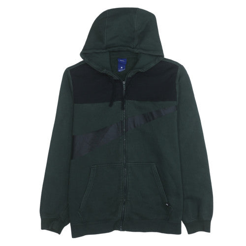 Nike Men's Green Full Zip Hoodie L Fleece Sportswear