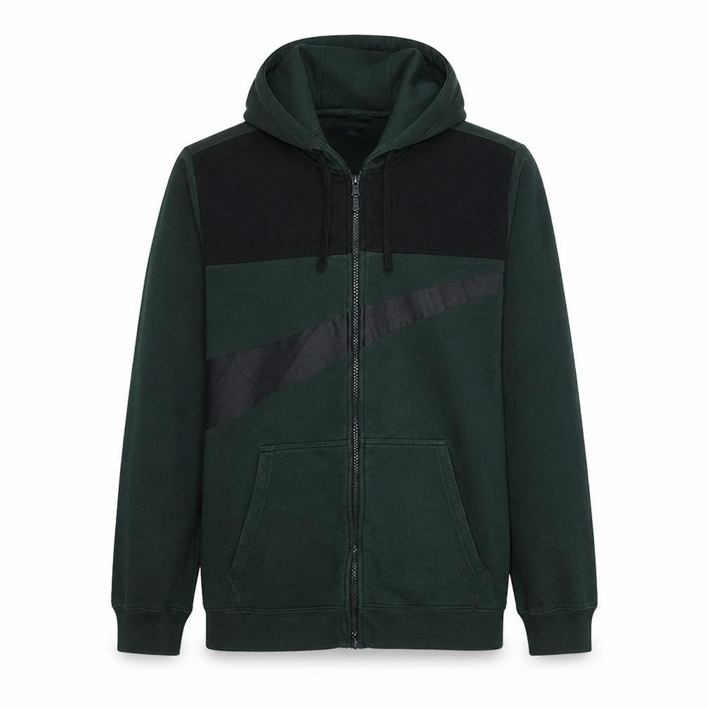 Nike Men's Green Full Zip Hoodie L Fleece Sportswear