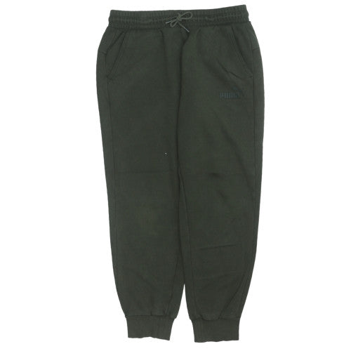 Puma Men's Green Fleece Joggers M Regular Fit Casual Trousers