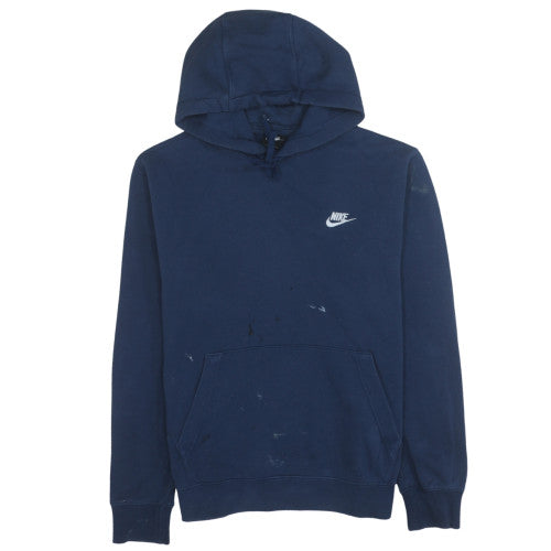 Nike Men's Blue Pullover Hoodie L Fleece Sportswear Sweatshirt