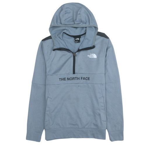 The North Face Men's Grey 1/2 Zip Hoodie Fleece Size S