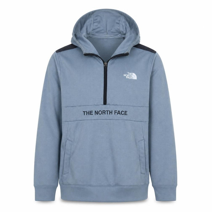 The North Face Men's Grey 1/2 Zip Hoodie Fleece Size S