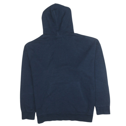 Nike Men's Blue Pullover Hoodie L Logo Fleece Sweatshirt