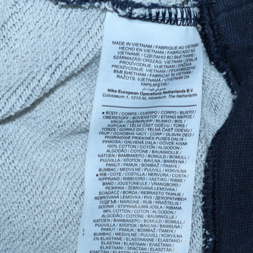 Nike Men's Blue Pullover Hoodie L Logo Fleece Sweatshirt