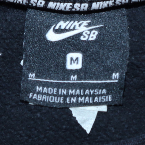 Nike SB Men's Black Cotton Pullover Sweatshirt M Regular Fit