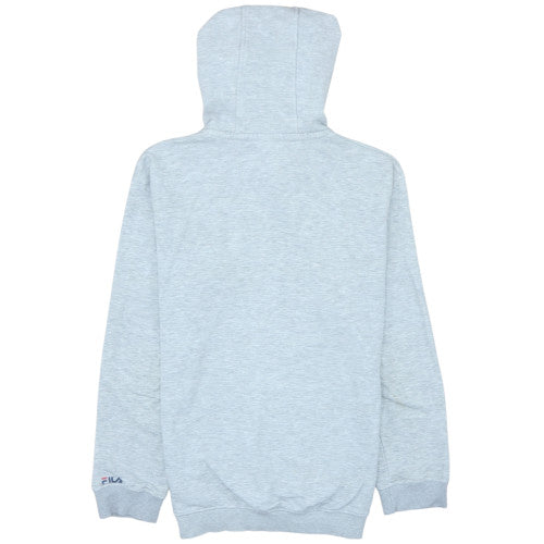 FILA Men's Grey Pullover Hoodie XS Regular Fit Logo Sweatshirt