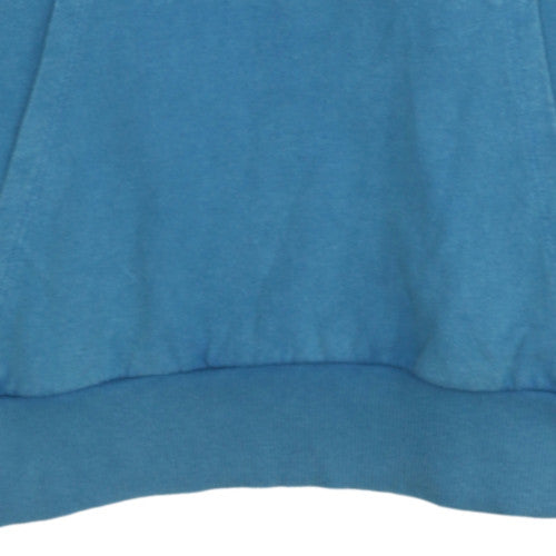 COLLUSION Mens Blue Graphic Pullover Hoodie Size M