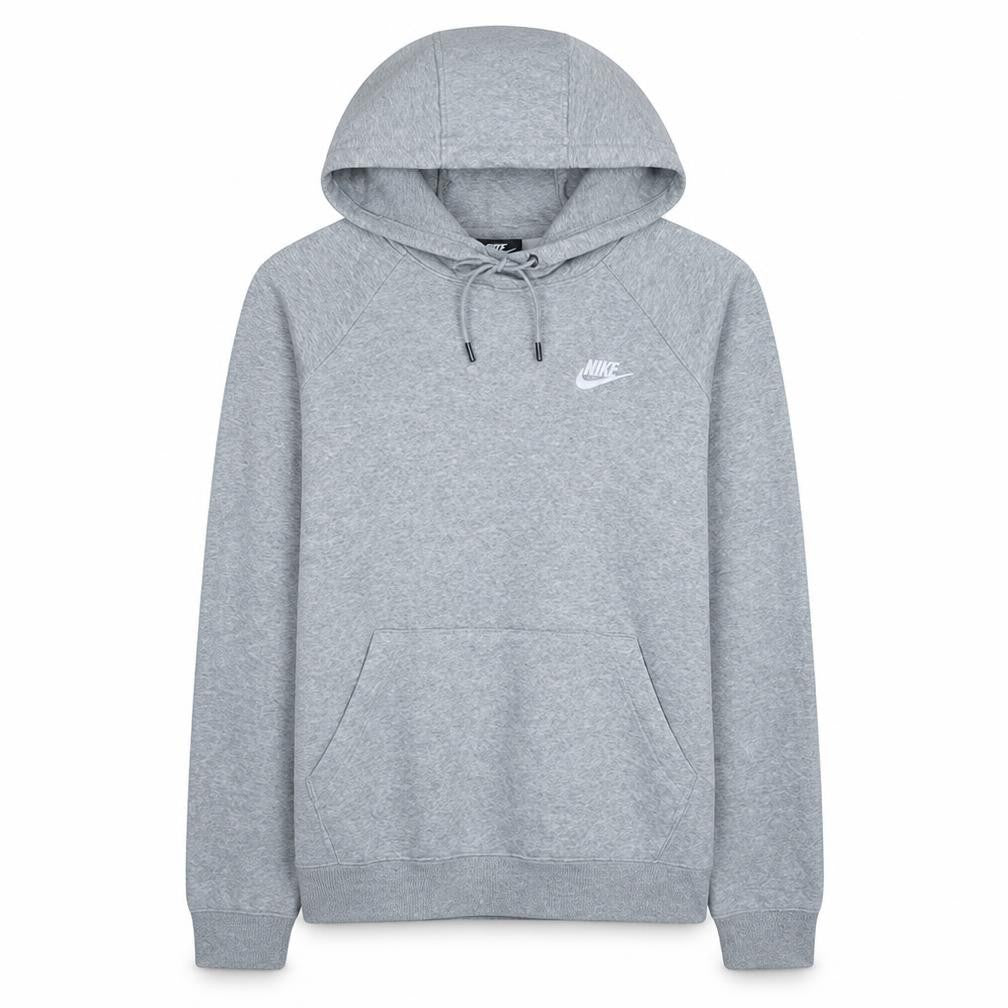 Front view of Nike Men's Grey Pullover Hoodie Small Regular Fit Sports Style