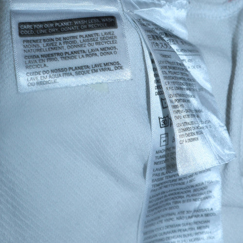 Levi's Men's White Pullover Hoodie L Embroidered Logo Graphic