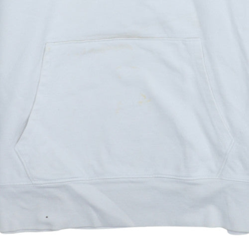 Levi's Men's White Pullover Hoodie L Embroidered Logo Graphic