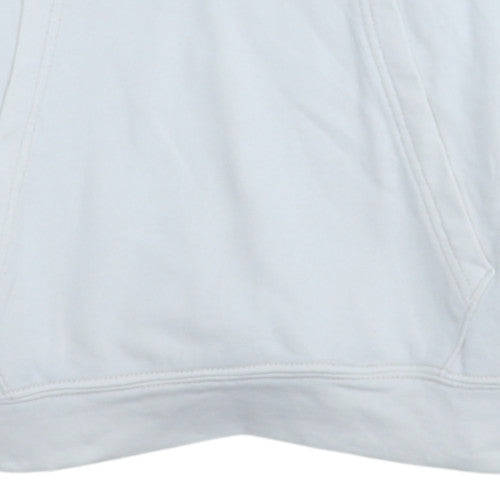 Puma Men’s White XS Pullover Hoodie with Logo Print