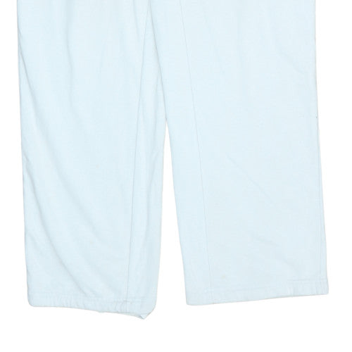 Puma Men's White M Jogger Sweatpants Zip Pocket Drawstring Waist