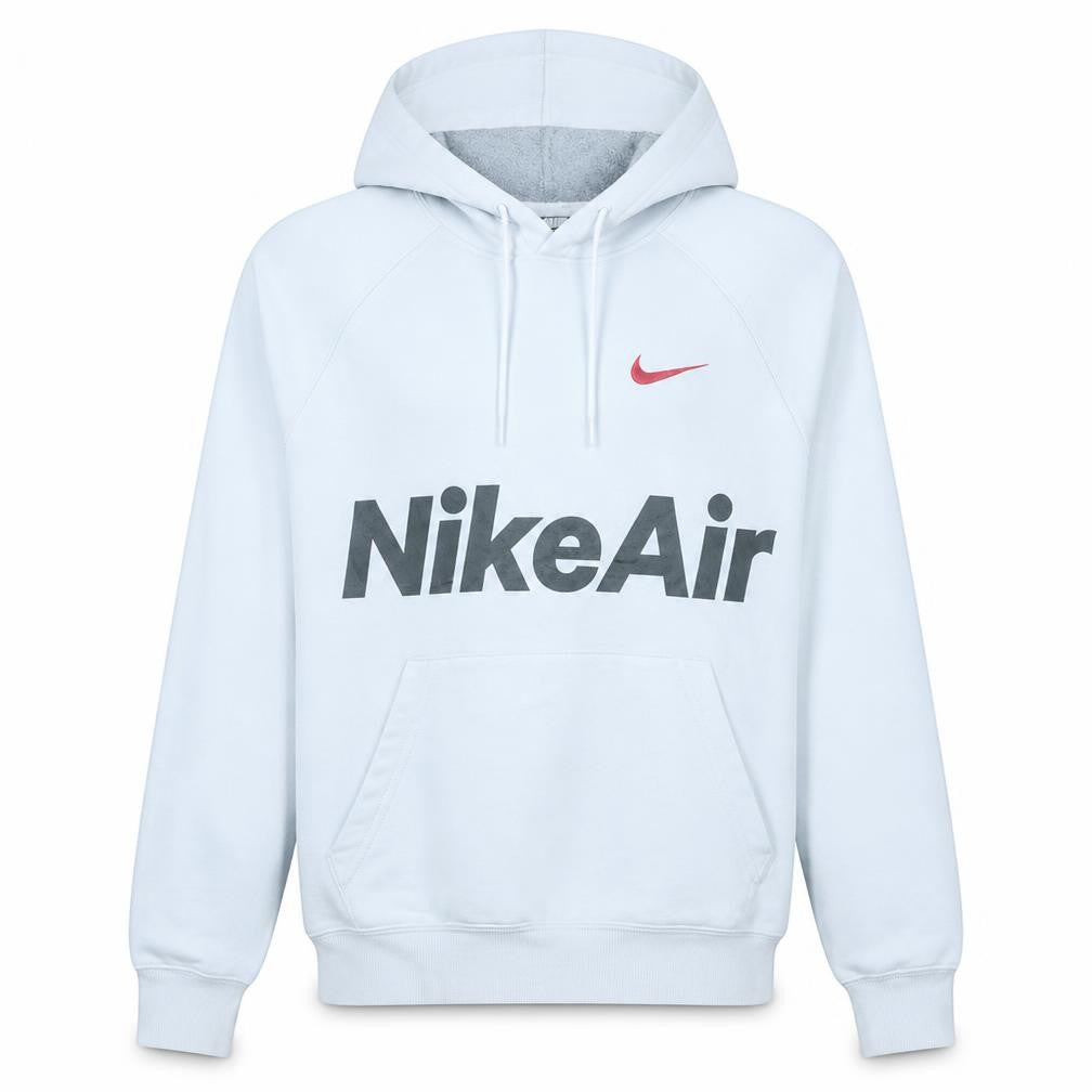 Nike Men's White Pullover Hoodie Small Sports Fleece Logo