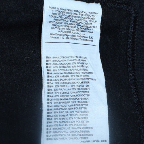 Nike Men's Black Small Crew Neck Pullover Sweatshirt Just Do It Logo