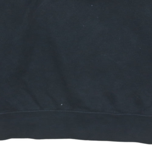 Nike Men's Black Small Crew Neck Pullover Sweatshirt Just Do It Logo