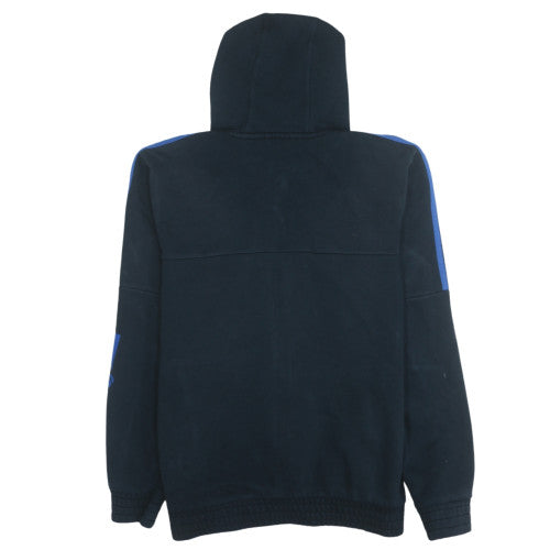 Adidas Men's Blue Full Zip Hoodie Size S Logo Sportswear