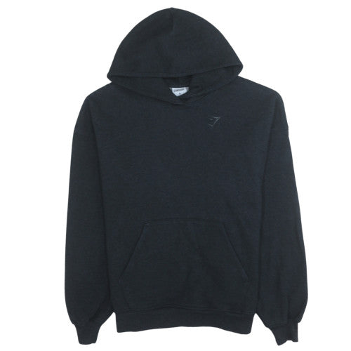 Gymshark Women Black Pullover Hoodie M Hooded Casual Sweatshirt