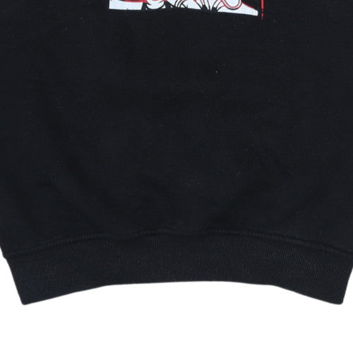 Disney Women Black XS Pullover Sweatshirt Mickey & Friends Print