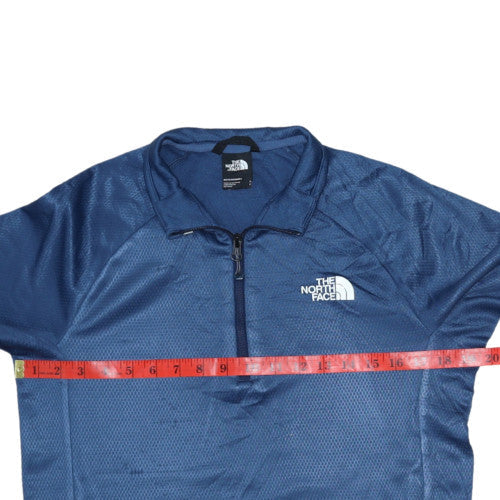 The North Face Men's Blue 1/4 Zip Fleece Sweatshirt Size S