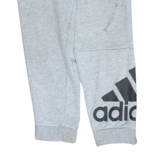 Adidas Men's Grey M Jogger Sweatpants with Drawstring Waist