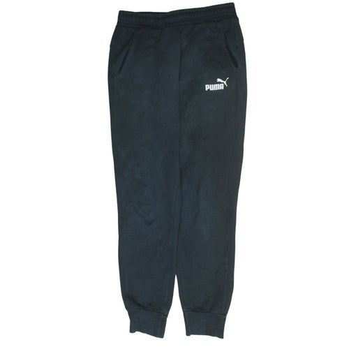 Puma Men's Black Jogger Sweatpants Fleece Regular Fit Size S
