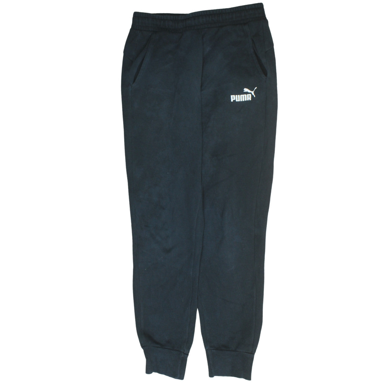 Puma Men's Black Jogger Sweatpants Fleece Regular Fit Size S