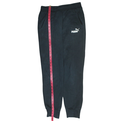 Puma Men's Black Jogger Sweatpants Fleece Regular Fit Size S