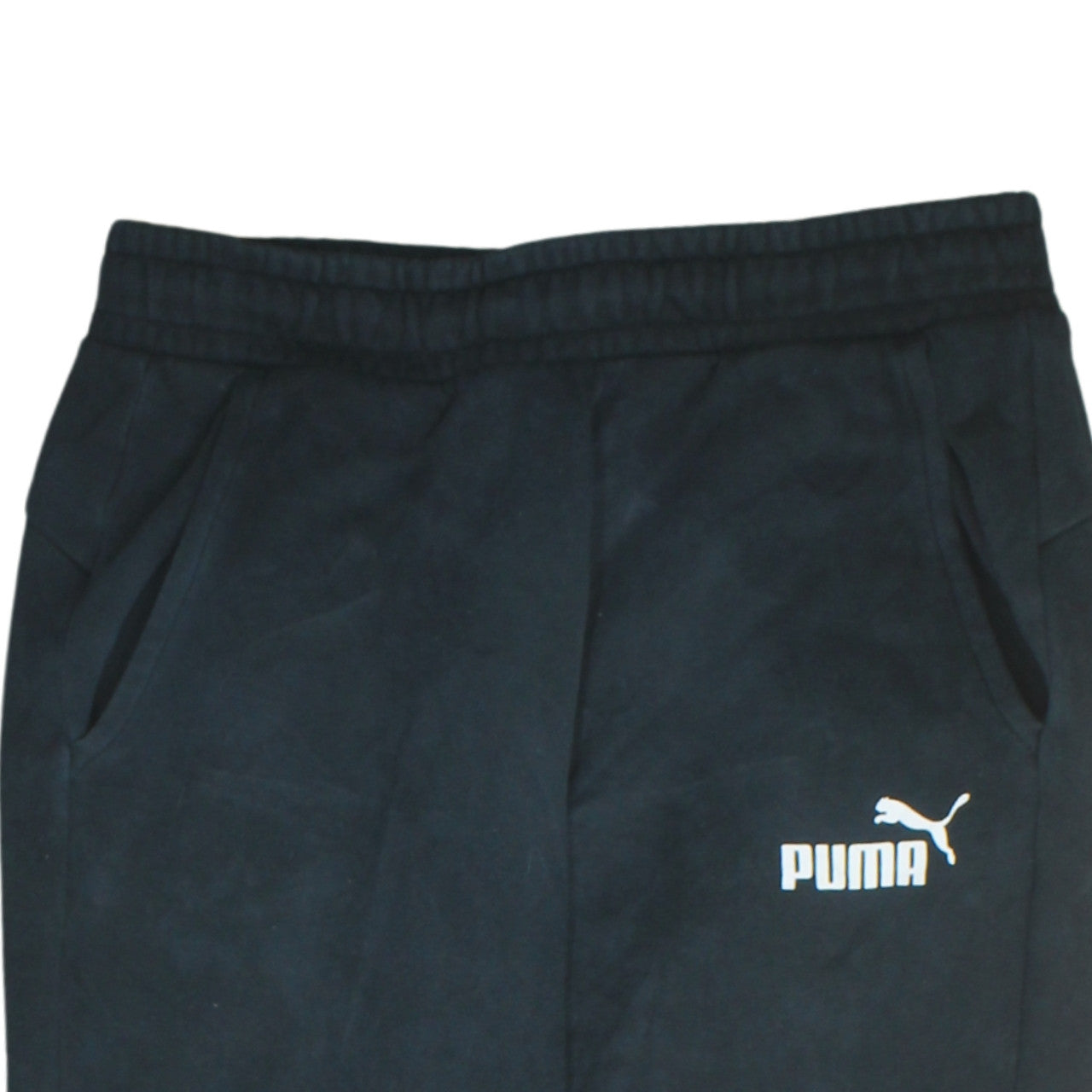Puma Men's Black Jogger Sweatpants Fleece Regular Fit Size S