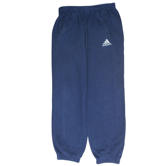 Adidas Men's Blue Medium Jogger Sweatpants Elastic Waist Activewear