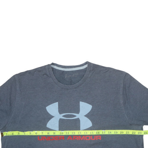 Under Armour Men's Blue Crew Neck Short Sleeve Athletic T-Shirt XL