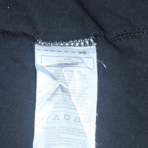 Adidas Men's Black Trefoil Logo Graphic Cotton T-Shirt M