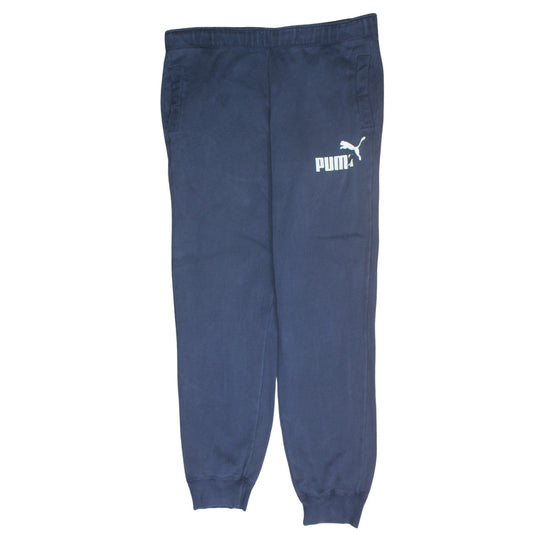 Puma Mens Blue Jogger Sweatpants L Regular Fit Activewear