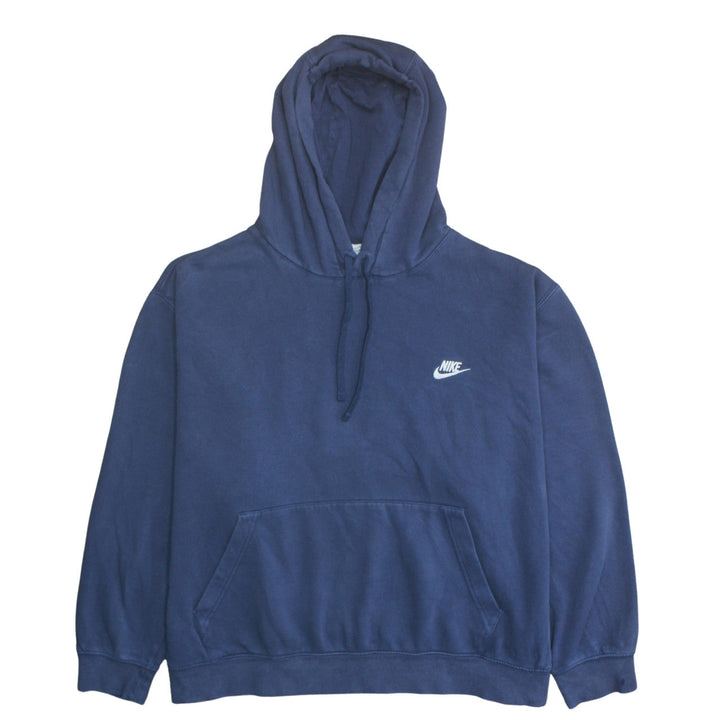Nike Women’s Blue Pullover Hoodie XXL Cotton Blend Casual Sweatshirt