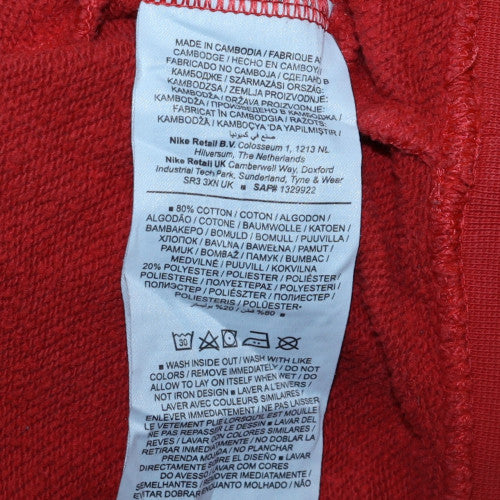 Nike Womens Red Air Crew Neck Pullover Sweatshirt M