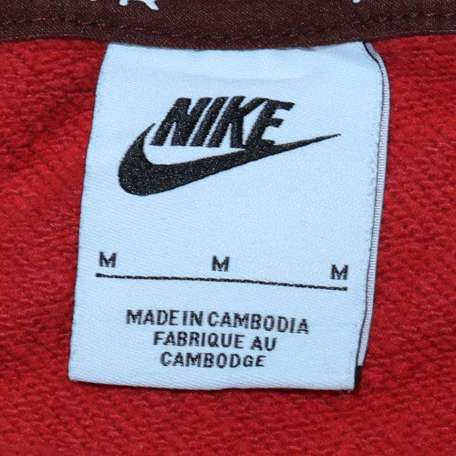 Nike Womens Red Air Crew Neck Pullover Sweatshirt M