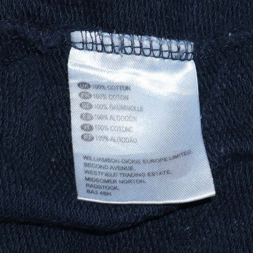 Dickies Men's Black Pullover Hoodie Large Cotton Fleece