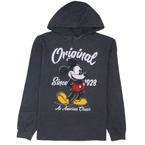 Disney Women’s Black Pullover Hoodie Mickey Mouse Graphic L/14
