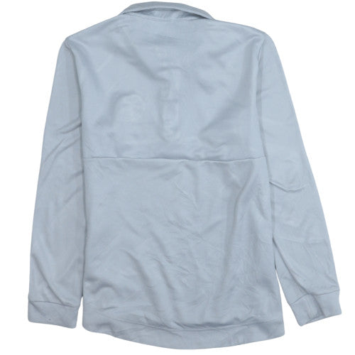 Adidas Men Grey Fleece 1/4 Zip Pullover Sweatshirt M Volleyball
